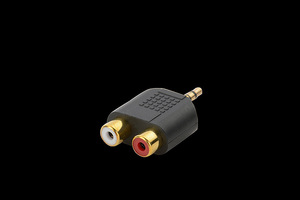 2in1 3.5mm to <strong>2</strong> <strong>RCA</strong> Adapter Dual Female Connector <strong>1</strong> Male to <strong>2</strong> <strong>RCA</strong> Female <strong>Splitter</strong> Plug Audio / Audio Adapter - Product Image 3