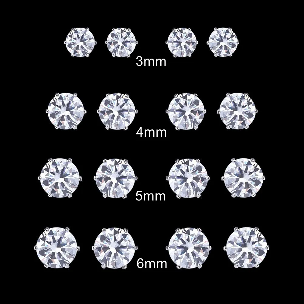 Grosir Lab Dibuat Berlian Bulat Potongan Cemerlang Kerah Longgar Moissanite untuk Perhiasan