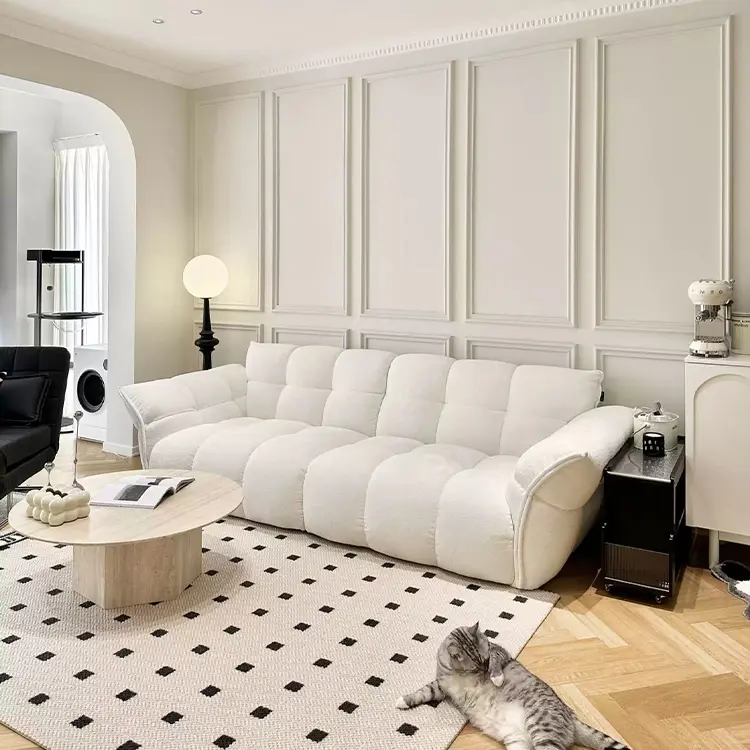 MOONTOP Boucle divano soggiorno divano divano sezionale bianco pavimento tessuto divano set modulare per la casa divano arabo