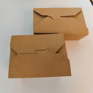 Özel Logo Kraft kağıt yemek kabı tek kullanımlık paket Fast Food ambalaj ekmek ve özel baskı ile çerezler için - Product Image 6