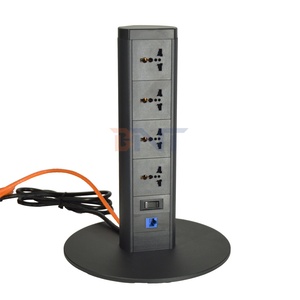 Cable de extensión de alimentación Enchufe de torre de cargador multifunción con interruptor para el hogar/La Oficina