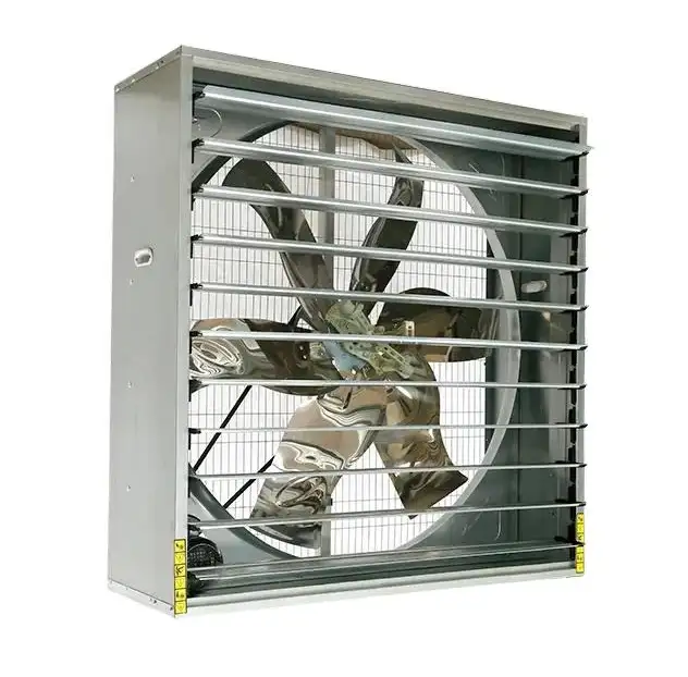 Ventilador de escape de flujo de aire grande para granja de pollos, equipo de asar, avicultura