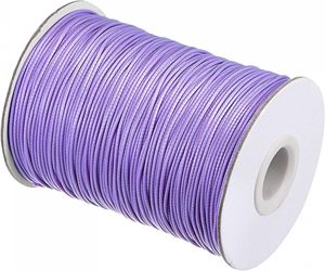 Cuerda de poliéster encerado de 1mm de fábrica, hilo de abalorios, cuerda para manualidades para hacer joyas, pulsera, collar - Product Image 4