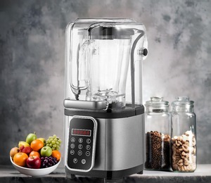 Biểu Tượng Tùy Chỉnh 1500W Yên Tĩnh 2L Công Suất Chuyên Nghiệp Ice Máy Xay Sinh Tố Cách Âm Lá Chắn Điện Mingeur Nhiệm Vụ Nặng Nề Máy Xay Sinh Tố Cho Nhà Bếp - Product Image 2