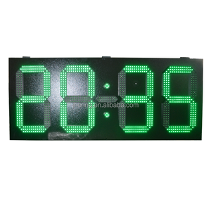 Jhering grande LED esterno digitale orologio da parete con Display di temperatura 7 segmento segno di cifra per uso esterno