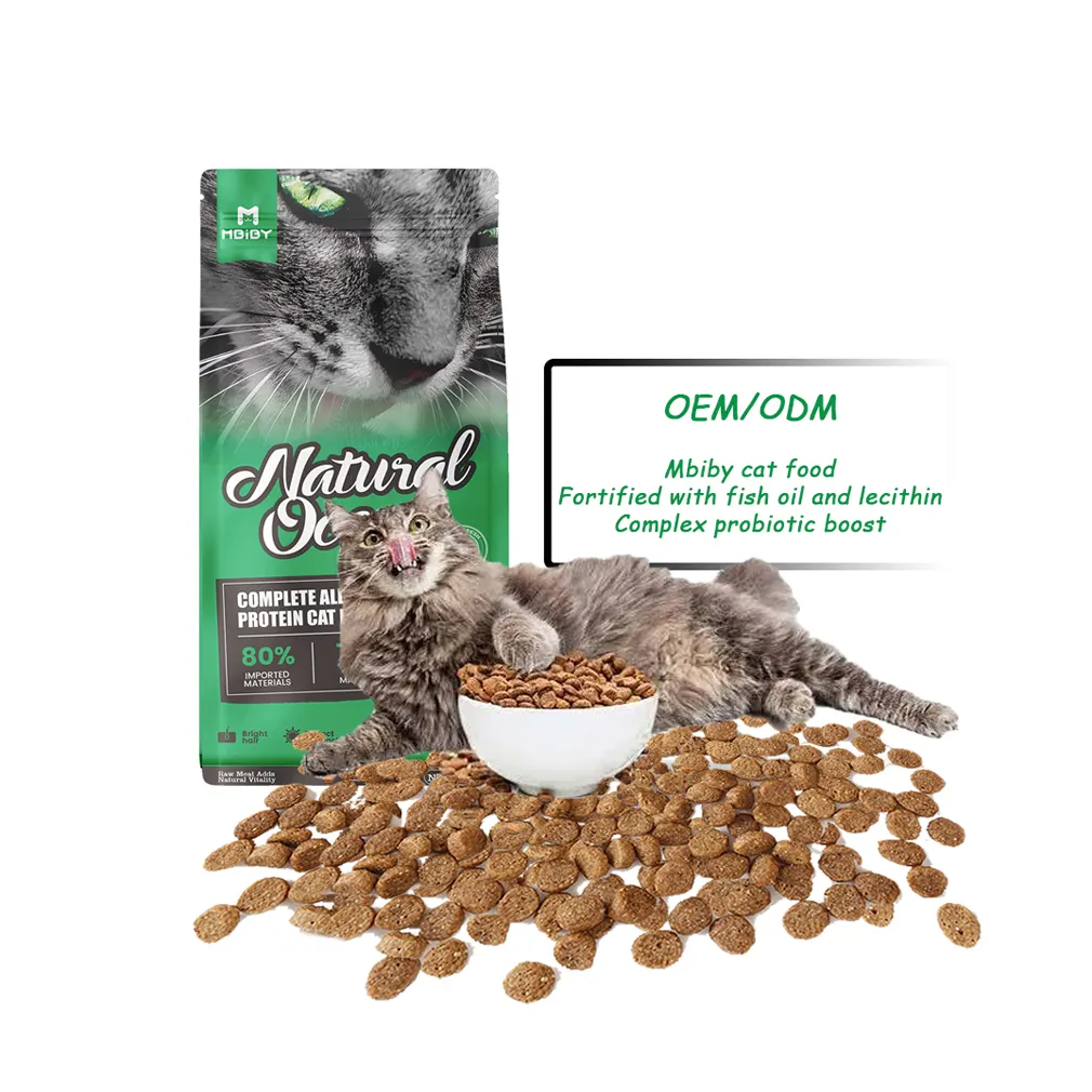 Mbiby Formule personnalisée Conception Source usine exportation 26% Protein Dry Daily Pet Cat Food