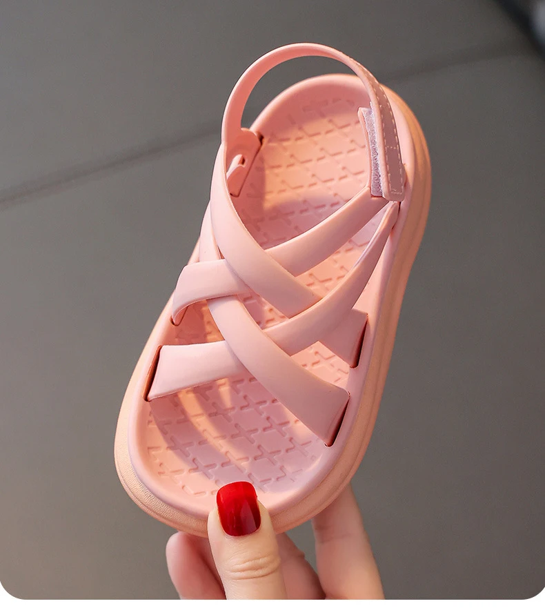 Fashionable Sandals for Teens PVC Rubber Summer Sandals for Kids Girl Shoes