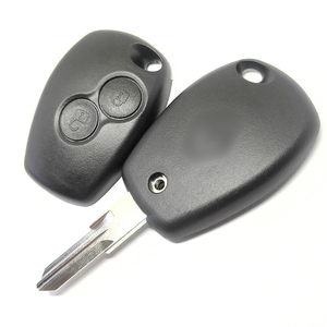 2ボタンリモートカーキーシェルカバーケーススタイリングR-enault Dacia Modus Clio 3 Twingo Kangoo 2フォブバッテリークランプ付き - Product Image 1