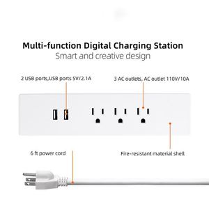 Multifunktion ale Desktop-Steckdose mit USB-Anschlüssen für den Schreibtisch - Product Image 2
