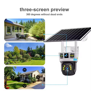 V380pro 4G Tarjeta Sim Nueva lente dual Sistema de cámara de seguridad alimentado por batería solar Sistema de monitoreo de red CCTV PTZ - Product Image 5