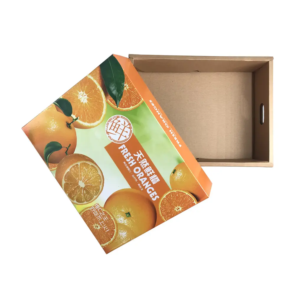 Lipack atacado mango apple embalagem cartão de papelão ondulado caixas de embalagem com tampa
