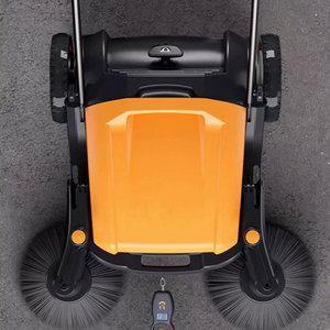高速配送ポータブル折りたたみ式手押し道路スイーパー電気水スプレーパワースイーパー - Product Image 5