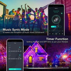 Tira de luces LED con modo de música, luces parpadeantes que cambian de Color RGB con Control remoto por aplicación, para Navidad - Product Image 2
