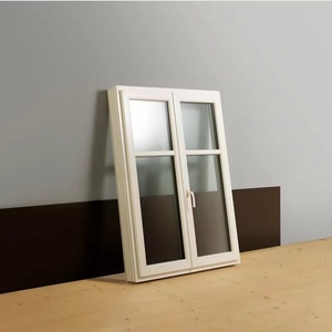 高品質白色UPVCプロファイル窓スイング開き窓無鉛UPVC窓ハウス用 - Product Image 1