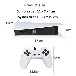 新しいTVゲームコンソール8ビットゲームボックス、200クラシックAV出力GS5レトロビデオミニゲームステーション、デュアルワイヤードコントローラー付き