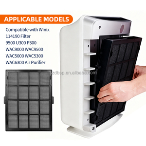 114190 HEPA & kích hoạt bộ lọc carbon cho Winix 9500 U300 P300 wac9000 <span class=keywords><strong>wac9500</strong></span> wac5000 wac5300 wac6300 bộ phận lọc không khí - Product Image 3