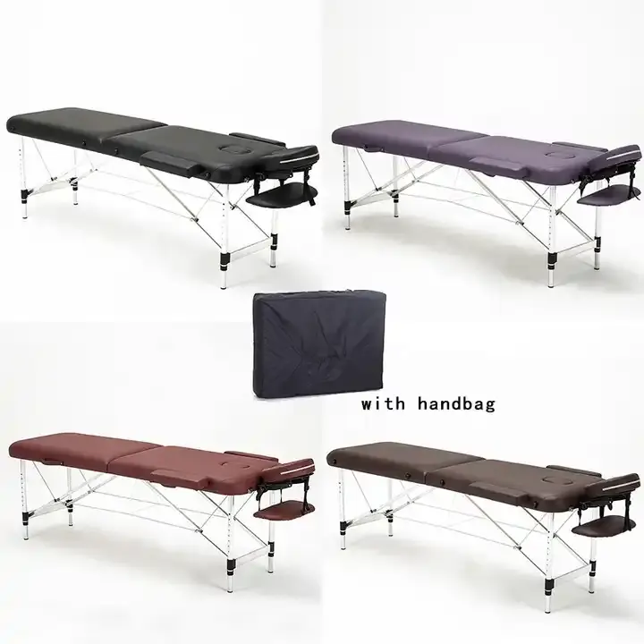 Groothandel Opvouwbare Aluminium Massagetafel Draagbare Spa Salon Bed Voor Gezichtsschoonheid Modern Ontwerp Voor Slaapkamergebruik