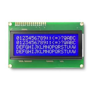 16ピン20x4 SPI/I2C/パラレルインターフェース文字2004モノクロ液晶ディスプレイ - Product Image 1