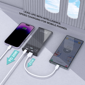 2023 New Product PZX V71 Portable Charger 3 USB Slim Fast 10000mAh Type-c <strong>Input</strong> <strong>Output</strong> 5V 2A <strong>High</strong>-<strong>Speed</strong> LED Display Power Bank - Product Image 5