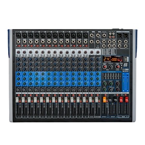 BT-16プロフェッショナルオーディオサウンドミキサーミキシングコンソール16チャンネル、EQ内蔵24 DSP LCDディスプレイ、カラオケ用REC DJコントローラー - Product Image 1
