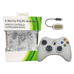 Xbox 360ワイヤレス2.4Gコントローラーデュアル振動ジョイパッドゲームリモコンPCレシーバー付き - Product Image 1
