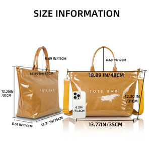 Büyük kapasiteli PVC taşıma çantası iş ve Commuting için su geçirmez sınır ötesi özel Logo asılmış omuz tarzı - Product Image 2