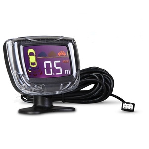 XTRONS sensor de aparcamiento electromagnético traseros con 4 sensores ultrasónicos rojo brillante, sistema de sensor de aparcamiento para coche correr libremente - Product Image 1