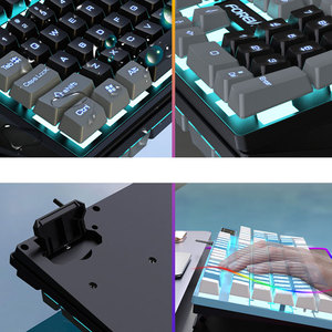 PC 104 <strong>Keys</strong> Wired <strong>Keyboard</strong> Colorful Light Backlight Gaming Keyboared for Desktop <strong>Computer</strong>
