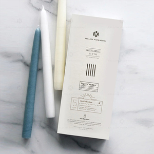 Pencere konik mum ambalaj kutuları ile toptan mum kutuları mumlar için kağıt kutuları - Product Image 5