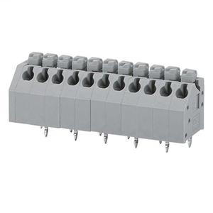 250-3.5mm PCB Screwless <strong>Spring</strong> <strong>Terminal</strong> <strong>Block</strong> Grey Color Screwless <strong>Terminal</strong> <strong>Block</strong> - Product Image 1