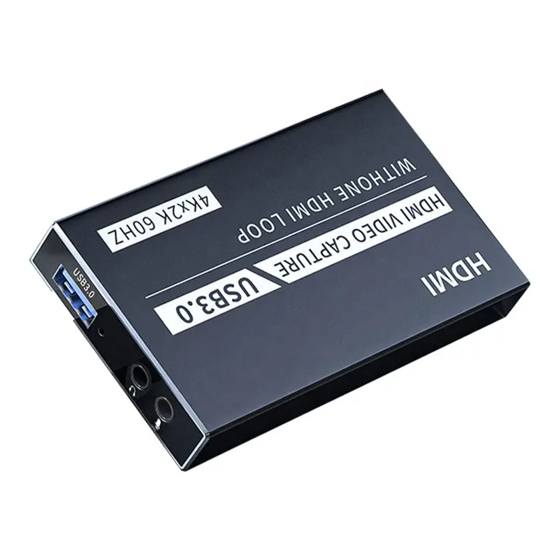 Boîtier d'enregistrement vidéo Hdtv 4K 60Hz, haute qualité, double entrée et sortie, carte d'acquisition vidéo 1080P, Usb 3.0