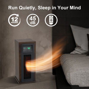Over <strong>Heat</strong> and Tip Over Safety Protection 1000W 1500W Home Overheat Protection Electric Wood Tower Space Heater - Product Image 5