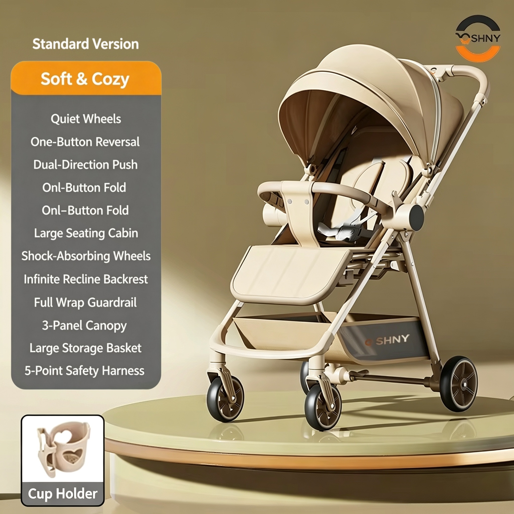Beige-two way-sitting and lying down compatible