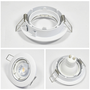 3W 5W 6W 7W ไฟ Led ติดเพดาน,ปรับมุมได้ Mr16 Gu10ไฟดาวน์ไลท์กรอบหลอดไฟดาวน์ไลท์สี่เหลี่ยมทรงกลมที่สามารถเลือกได้1