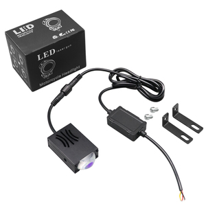 28W LED motosiklet far yardımcı yüksek/düşük işın çift renkli Mini sürüş ışık sistemi su geçirmez IP67 12V Volta - Product Image 5