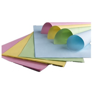 Papel de pulpa de madera CB/CFB/CF NCR 100%, papel sin carbón con imagen azul, 55gms, para máquina de caja registradora - Product Image 2