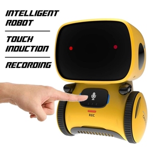 AT001 interaktif Robot oyuncak çocuklar akıllı konuşan sesli komut kontrol dokunmatik sensör robotik oyuncaklar - Product Image 5