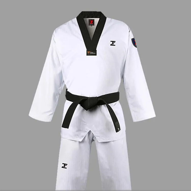 Taekwondo uniformes fabricantesTaekwondo Dobok WTF ITF Uniformes Tradicionais branco Uniforme de taekwondo de itf ternos