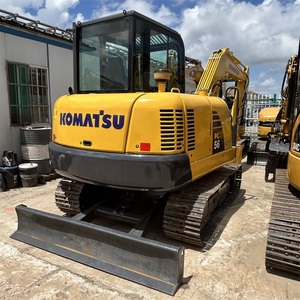 Stokta düşük yakıt tüketimi motor ve pompa çekirdek bileşenleri ile kullanılan Komatsu PC56 paletli ekskavatör 5.6 Ton Mini kepçe - Product Image 4