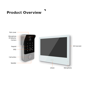10.1 pollici cablato Video citofono Video Intercom stazione interna Touch Screen POE WIFI Monitor Wireless per appartamento - Product Image 3