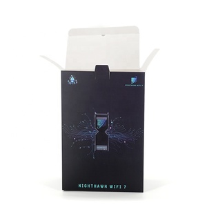 Custom Black Printed Coated Paper Electronics Packaging <strong>Box</strong> High-End Cardboard <strong>Box</strong> for Router Smart Devices Tech Products - Product Image 3