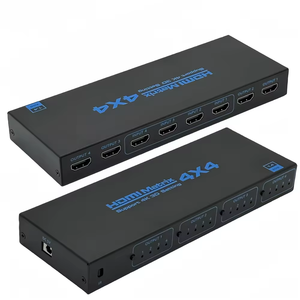 SY 4K HDR 4x 4 HDMI互換マトリックススイッチHDCP2.2スイッチャースプリッター4入力4出力ボックス (IRリモコン付き) - Product Image 2