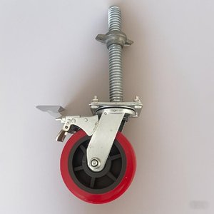 Rueda de andamio ajustable de acero moderno con freno de bloqueo para Taller de almacén y sistema de andamio o marco de hotel - Product Image 5