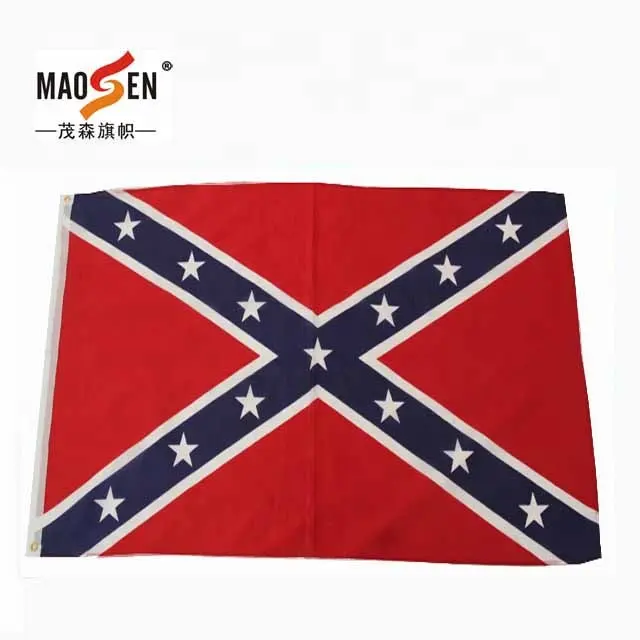 Bandiera ricamata paese in raso di cotone USA personalizzata all'ingrosso