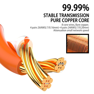 Liansu Linksup ที่มีคุณภาพสูง0.2เมตร1เมตร3เมตร50เมตรสายแพทช์ Utp Cat6A สายเคเบิลเครือข่าย Rj45 Ethernet Lan สายสำหรับจอแสดงผล LED - Product Image 4