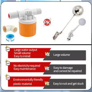 厂家供应1/2 “3/4” 1 “水箱浮阀自动停止水冷却器浮阀塑料浮阀 - Product Image 2