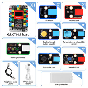 Kidsbits RFID sensör modülü kiti ile uyumlu yapı taşları kodlama programlama öğrenme temel IOT Starter Kit için ESP32