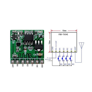 Taidacent 433Mhz Kit de transmisor y receptor RF inalámbrico DIY 12V Kit de módulo transceptor de Control remoto con relé de controlador