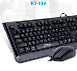 Juego de ratón y teclado personalizado de alta calidad KT109 FRIWOL ergonómico USB con cable ordenador Oficina Gaming teclado Combo óptico de escritorio - Product Image 5