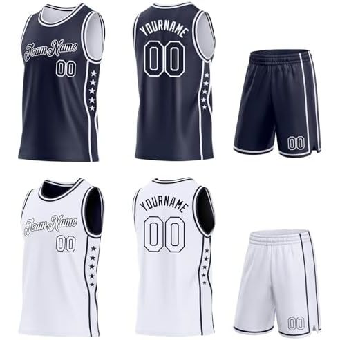 Navy Blue White